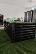 Black Steel Raised Garden Bed – Heavy - Duty Weather - Resistant Outdoor Planter Box - with 6 × 3 × 2 ft | Sold by Uncle Wiener's Wholesale
