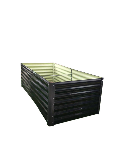Black Steel Raised Garden Bed – Heavy - Duty Weather - Resistant Outdoor Planter Box - with 6 × 3 × 2 ft | Sold by Uncle Wiener's Wholesale
