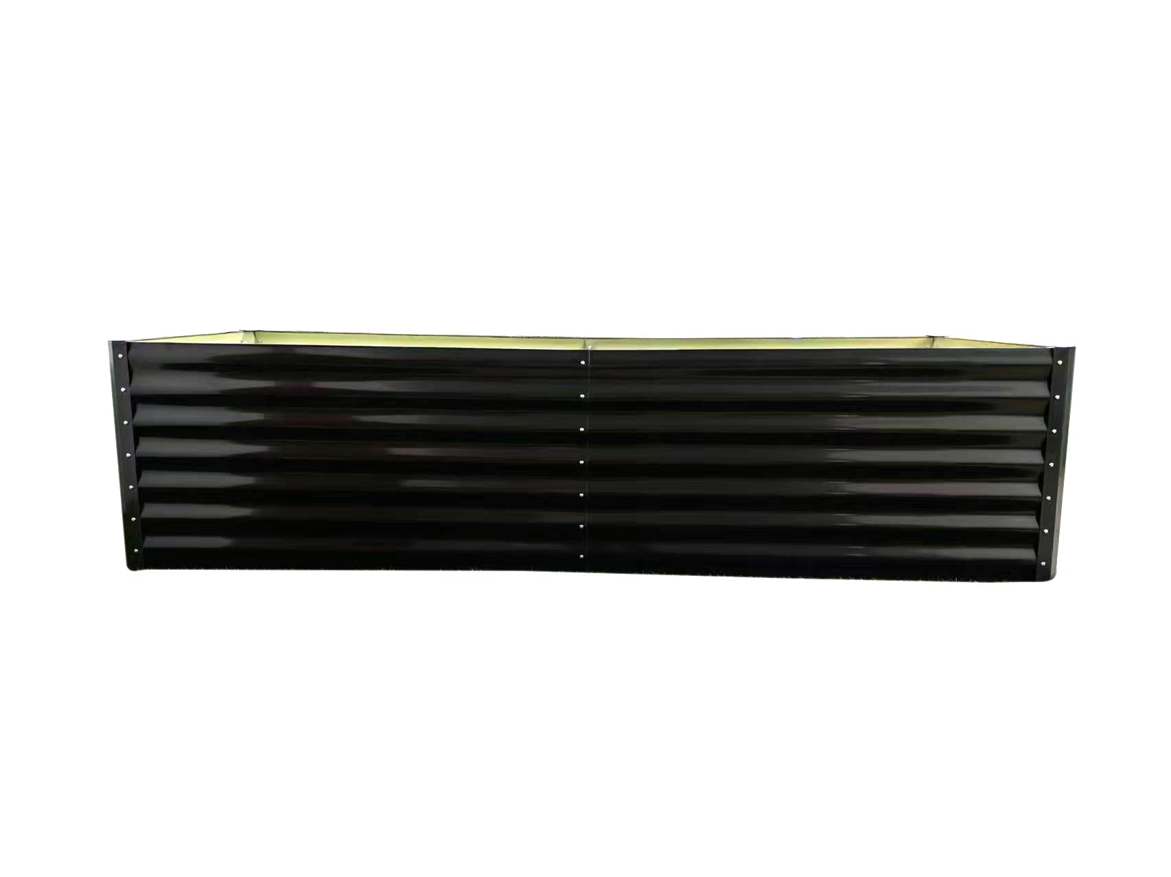 Black Steel Raised Garden Bed – Heavy - Duty Weather - Resistant Outdoor Planter Box - with 8 × 3 × 2 ft | Sold by Uncle Wiener's Wholesale