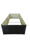 Black Steel Raised Garden Bed – Heavy - Duty Weather - Resistant Outdoor Planter Box - with 8 × 4 × 2 ft | Sold by Uncle Wiener's Wholesale