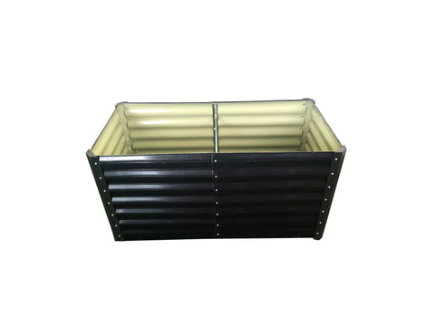 Black Steel Raised Garden Bed – Heavy - Duty Weather - Resistant Outdoor Planter Box - with 4 × 2 × 2 ft | Sold by Uncle Wiener's Wholesale