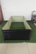 Black Steel Raised Garden Bed – Heavy - Duty Weather - Resistant Outdoor Planter Box - with 8 × 4 × 2 ft | Sold by Uncle Wiener's Wholesale