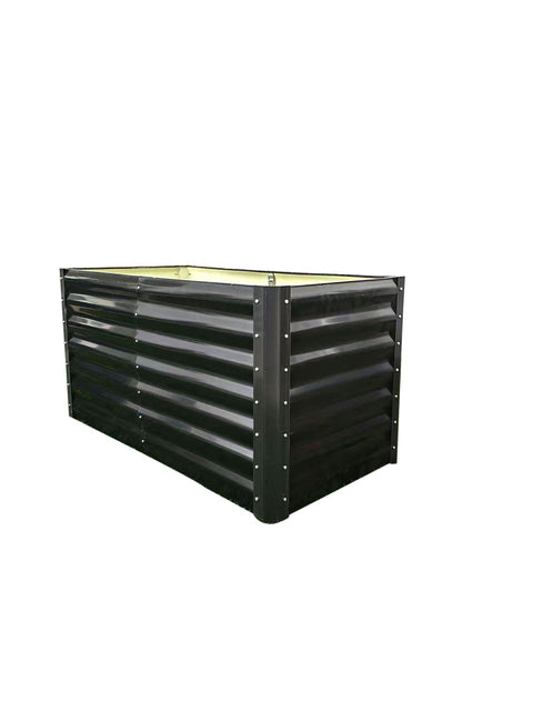 Black Steel Raised Garden Bed – Heavy - Duty Weather - Resistant Outdoor Planter Box - with 4 × 2 × 2 ft | Sold by Uncle Wiener's Wholesale