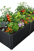 Black Steel Raised Garden Bed – Heavy - Duty Weather - Resistant Outdoor Planter Box - with 4 × 2 × 2 ft | Sold by Uncle Wiener's Wholesale