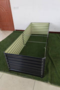 Black Steel Raised Garden Bed – Heavy - Duty Weather - Resistant Outdoor Planter Box - with 8 × 3 × 2 ft | Sold by Uncle Wiener's Wholesale