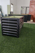 Black Steel Raised Garden Bed – Heavy - Duty Weather - Resistant Outdoor Planter Box - with 4 × 2 × 2 ft | Sold by Uncle Wiener's Wholesale