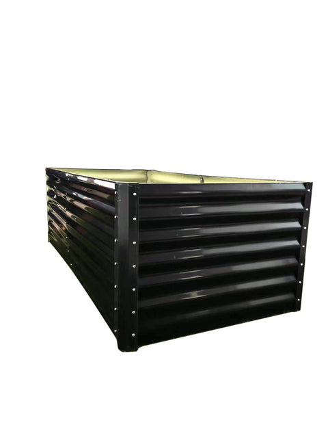 Black Steel Raised Garden Bed – Heavy - Duty Weather - Resistant Outdoor Planter Box - with 6 × 3 × 2 ft | Sold by Uncle Wiener's Wholesale