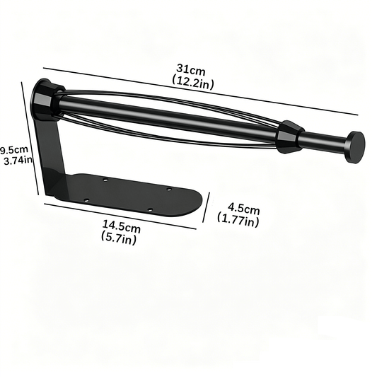 Black Wall Mount Paper Towel Holder Single-Hand Operable Kitchen Dispenser 13" PT5361 - with | Sold by Uncle Wiener's Wholesale