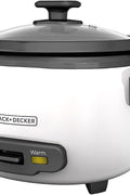 BLACK+DECKER 2 - in - 1 Rice Cooker and Food Steamer, 16 Cup (7 Cup Uncooked), White, RC516C - with | Sold by Uncle Wiener's Wholesale