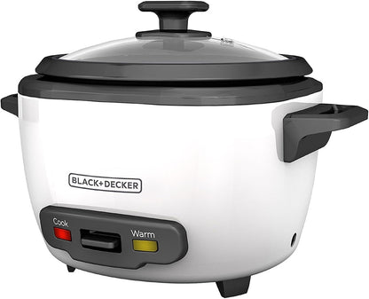 BLACK+DECKER 2 - in - 1 Rice Cooker and Food Steamer, 16 Cup (7 Cup Uncooked), White, RC516C - with | Sold by Uncle Wiener's Wholesale