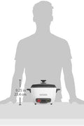 BLACK+DECKER 2 - in - 1 Rice Cooker and Food Steamer, 16 Cup (7 Cup Uncooked), White, RC516C - with | Sold by Uncle Wiener's Wholesale