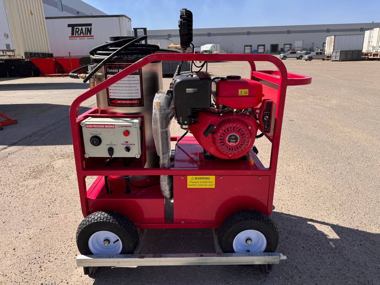 Blue Viper 4000 PSI Hot Water Pressure Washer – 15HP Gas Engine, Diesel Burner, Electric Start (SKU: YS4000) - Industrial Hot Water Pressure Washer – Gas Engine, Diesel Burner with | Sold by Uncle Wiener's Wholesale