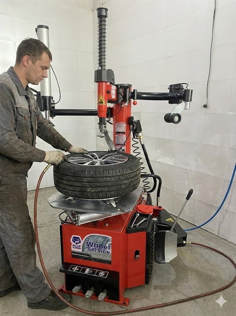 Blue Viper Dual Arm Tire Changer – Bead Blaster, Heavy - Duty | SKU: FT380 - Dual Arm Tire Changer with Bead Blaster & Quick Inflation System with | Sold by Uncle Wiener's Wholesale