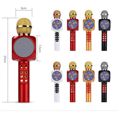 Bluetooth LED Wireless Microphone Speaker with Colourful Lights for Karaoke, Kids, Parties &amp; Portable Music LEDMIC - with | Sold by Uncle Wiener's Wholesale