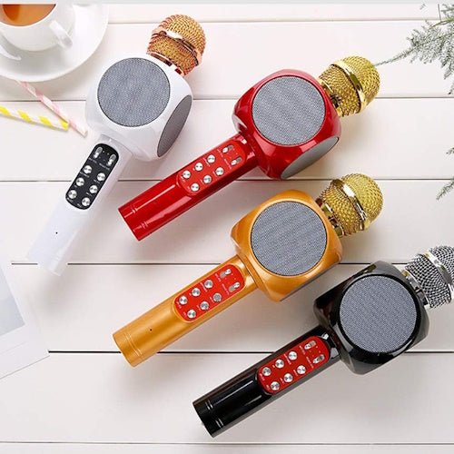 Bluetooth LED Wireless Microphone Speaker with Colourful Lights for Karaoke, Kids, Parties &amp; Portable Music LEDMIC - with | Sold by Uncle Wiener's Wholesale