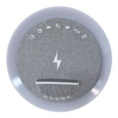 Bluetooth Speaker Alarm Clock with 15W Wireless Charger and RGB Light - Electronics with | Sold by Uncle Wiener's Wholesale