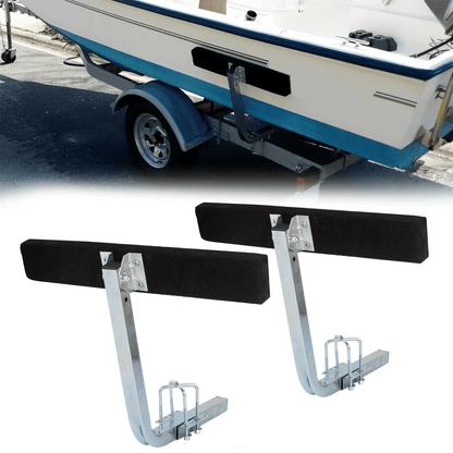 Boat Trailer Guide 2 Foot Bunk Board Guide - On Rails with Marine Grade Carpet Adjustable Galvanized Steel LYOM054 - with | Sold by Uncle Wiener's Wholesale