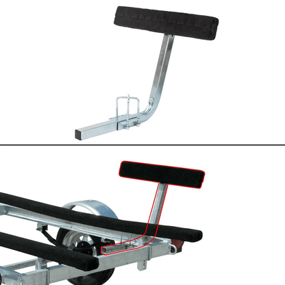 Boat Trailer Guide 2 Foot Bunk Board Guide - On Rails with Marine Grade Carpet Adjustable Galvanized Steel LYOM054 - with | Sold by Uncle Wiener's Wholesale