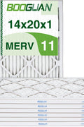 BOOGUAN Filters 14X20X1 MERV 11 Air Filters Pleated HVAC HC Furnace Filters 6 Packs - with | Sold by Uncle Wiener's Wholesale
