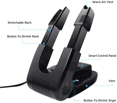 Boot Shoe & Glove Dryer Adjustable – Quick Drying Heat Blower 972020 - with | Sold by Uncle Wiener's Wholesale