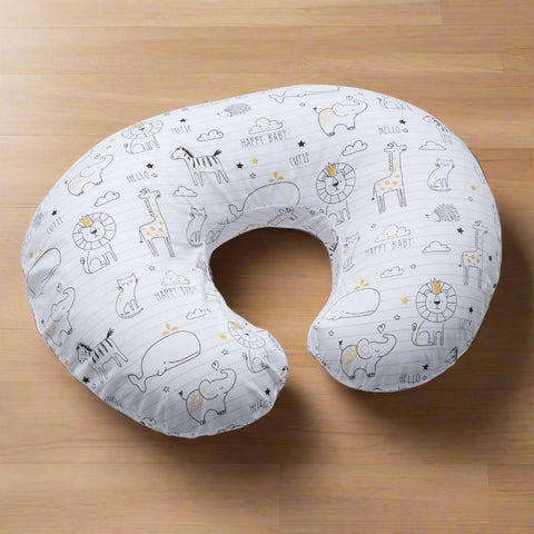 Boppy Original Nursing Support - with Gray Dinosaurs | Sold by Uncle Wiener's Wholesale