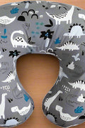 Boppy Original Nursing Support – Ergonomic Breastfeeding & Infant Positioning Pillow - with Gray Dinosaurs | Sold by Uncle Wiener's Wholesale