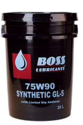 BOSS Lubricants 75W90 Full Synthetic Gear Oil GL - 5 Limited Slip – Extreme Pressure Hypoid Differential & Manual Transmission – 20L Pail - with | Sold by Uncle Wiener's Wholesale