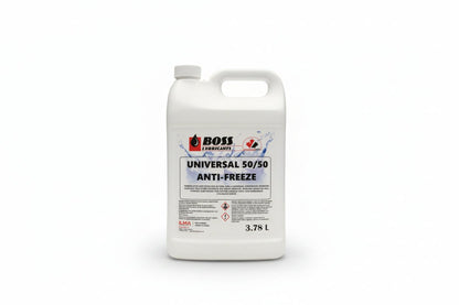 BOSS Lubricants Antifreeze/Coolant 50/50 Prediluted – Universal Green Conventional Hybrid | Extended Life Red Extended Life OAT Long - Life - with Universal Antifreeze 50/50 (Green) | Sold by Uncle Wiener's Wholesale
