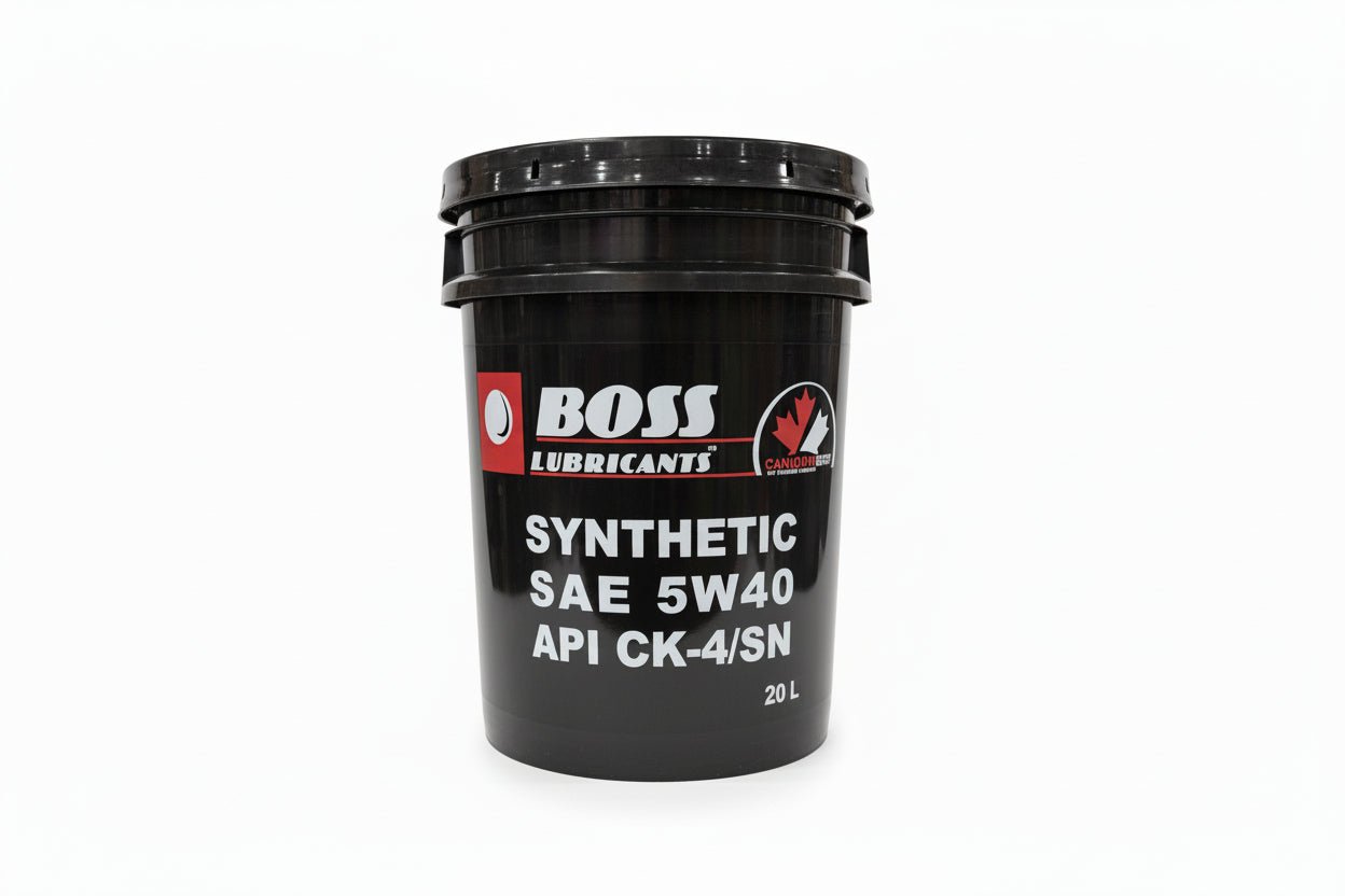 BOSS Lubricants CK - 4 Heavy Duty Diesel Engine Oil Full Synthetic 0W - 40 · 5W - 40 & Extreme 10W - 30 · 15W - 40 Low Ash EGR DPF SCR On/Off Highway - with 5W40 SYNTHETIC DIESEL CK - 4 20L | Sold by Uncle Wiener's Wholesale