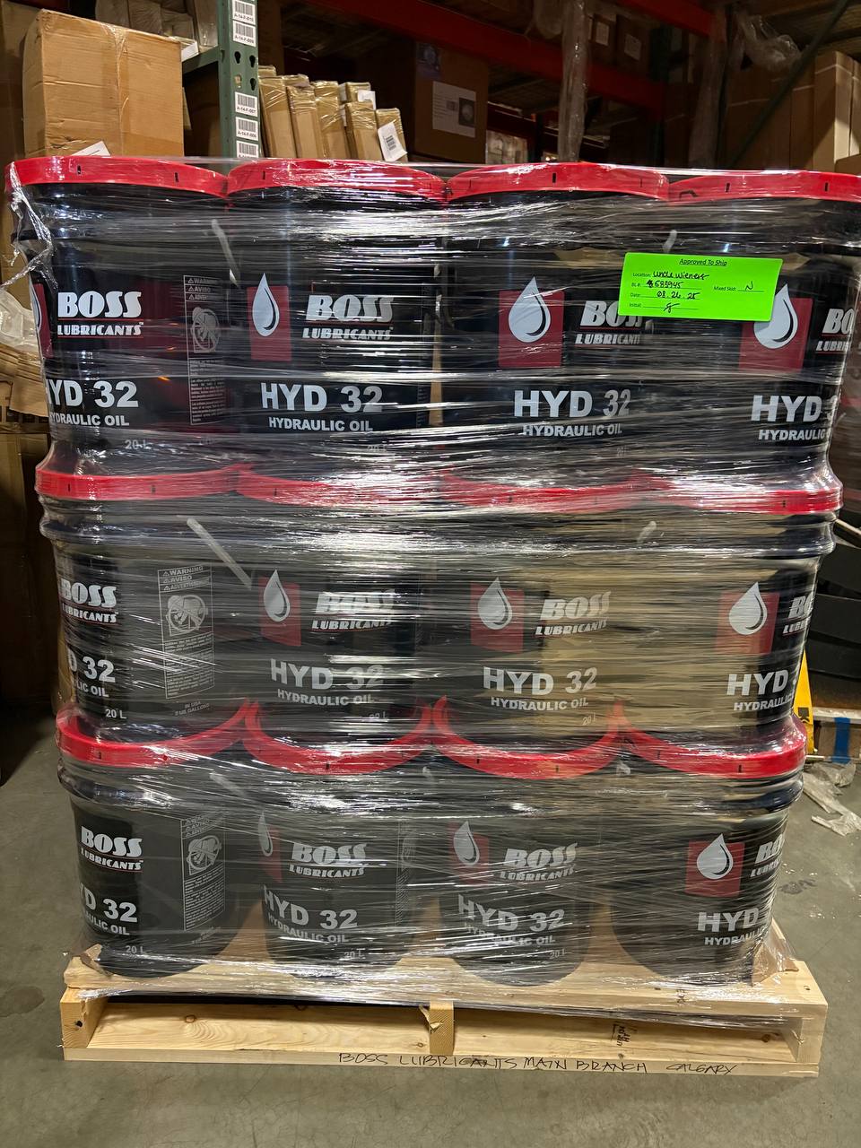 Boss Lubricants HYD 32 Hydraulic Oil – ISO VG 32, Industrial & Mobile Applications, 20L Pail - with | Sold by Uncle Wiener's Wholesale