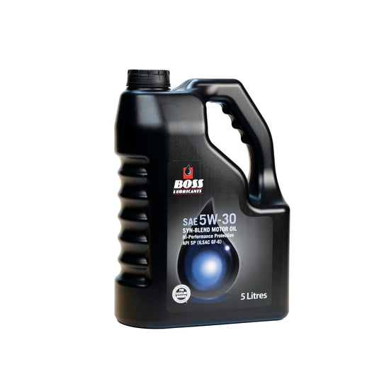 BOSS Lubricants Synthetic Motor Oil – 0W - 20 Full Synthetic | 5W - 30 Full Synthetic | 5W - 30 Synthetic Blend, API SP / ILSAC GF - 7 - with 5W - 30 Synthetic Blend 5L | Sold by Uncle Wiener's Wholesale
