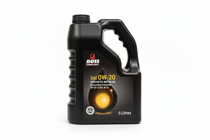BOSS Lubricants Synthetic Motor Oil – 0W - 20 Full Synthetic | 5W - 30 Full Synthetic | 5W - 30 Synthetic Blend, API SP / ILSAC GF - 7 - with 0W - 20 Full Synthetic 5L | Sold by Uncle Wiener's Wholesale
