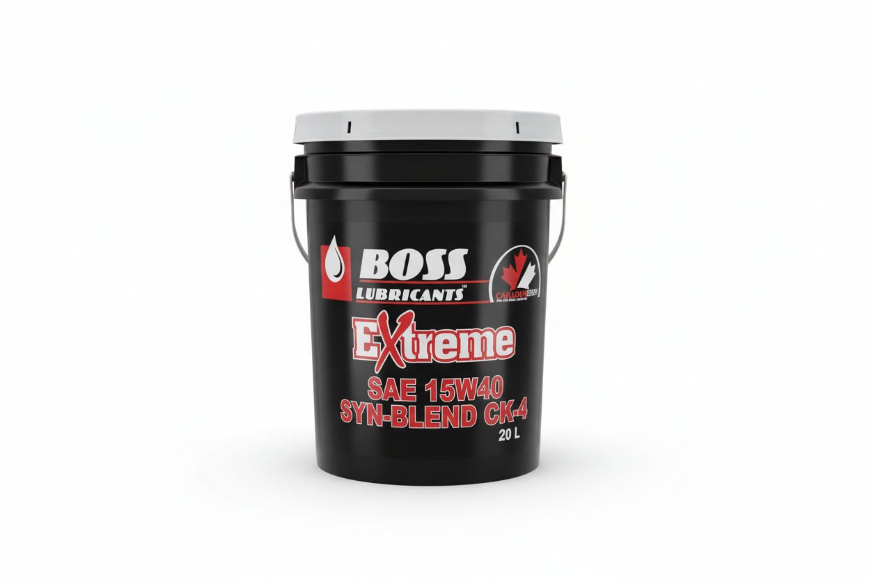 Boss Lubricants Xtreme 15W40 Synthetic Blend Diesel Engine Oil – CK - 4, Heavy Duty, 20L Pail - with | Sold by Uncle Wiener's Wholesale