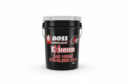Boss Lubricants Xtreme 15W40 Synthetic Blend Diesel Engine Oil – CK - 4, Heavy Duty, 20L Pail - with | Sold by Uncle Wiener's Wholesale