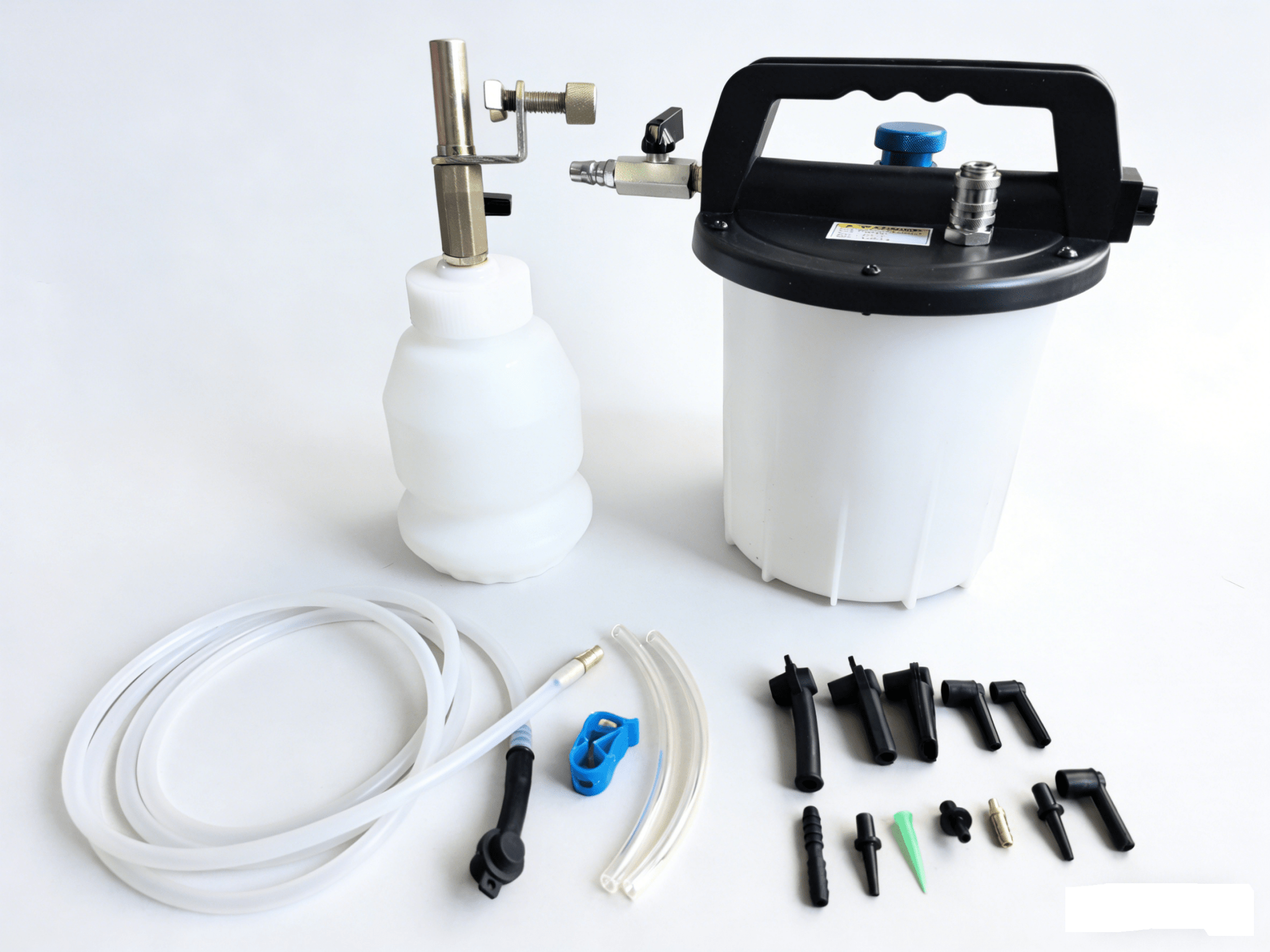 Brake Bleeder Vacuum Pump Kit 3L with Adapters and Refill Bottle 3P1R - with | Sold by Uncle Wiener's Wholesale