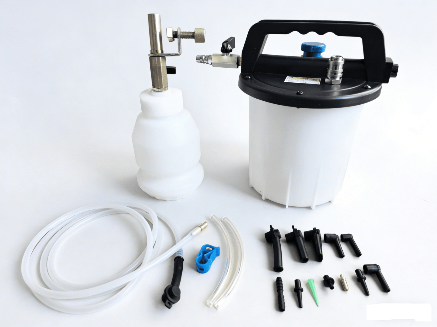 Brake Bleeder Vacuum Pump Kit 3L with Adapters and Refill Bottle 3P1R - with | Sold by Uncle Wiener's Wholesale