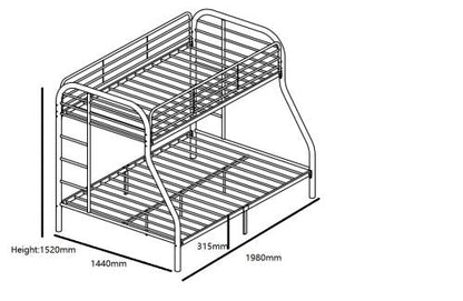 “Black twin over full metal bunk bed with ladder”

“White space-saving bunk bed for kids and guests”

“Modern metal bunk bed frame twin top full bottom”