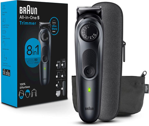 Braun All - in - One Style Kit Series 5 5471, 100% Waterproof 8 - in - 1 Beard & Body Trimmer for Manscaping, 80 - minute Battery Cordless Runtime - with | Sold by Uncle Wiener's Wholesale