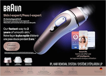 Braun Skin i-Expert IPL 7At-Home Hair Removal System – Smart IPL with App, 3 Heads, Venus Razor & Premium Pouch - Electronics with | Sold by Uncle Wiener's Wholesale