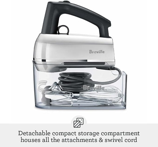 Breville Handy Mix Scraper BHM800SIL Hand Mixer – 9-Speed Electric Mixer with Beater IQ, Scraper Beaters, Dough Hooks & Whisks - Electronics with | Sold by Uncle Wiener's Wholesale
