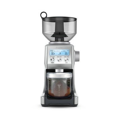 Breville Smart Grinder Pro Coffee Bean Grinder Brushed Stainless Steel BCG820BSS: 60 Settings Burr Espresso Grinder - with Dimensions (Overall): 15.3 Inches (H) x 6.3 Inches (W) x 8.5 Inches (D) | Sold by Uncle Wiener's Wholesale