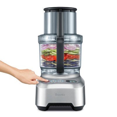 Breville Sous Chef 16 Cup Pro Food Processor Brushed Stainless Steel: BFP800XL, 1200W, Safety Lock, Dishwasher - Safe Parts - with Dimensions (Overall): 17.5 Inches (H) x 10.9 Inches (W) x 8.9 Inches (D) | Sold by Uncle Wiener's Wholesale