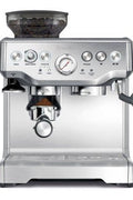 Breville Stainless Steel Barista Express Espresso Machine Light Silver BES870XL: 15 Bars Pressure, Milk Frother, Grinder - with <B>Dimensions (Overall):</B> 15.9 Inches (H) x 12.5 Inches (W) x 13.8 Inches (D) | Sold by Uncle Wiener's Wholesale
