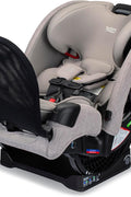 Britax One4Life Slim All - in - One Car Seat, 10 Years of Use, 44.5 cm SpaceSaver Design, Converts from Rear - Facing Infant Car Seat to Forward - Facing Booster Seat, ClickTight Installation, Parchment - with | Sold by Uncle Wiener's Wholesale