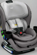 Britax Poplar Convertible Car Seat – Glacier Graphite front view
Poplar car seat rear-to-forward configuration by Britax
Britax car seat ClickTight installation system
Slim convertible car seat 3-across fit Britax
