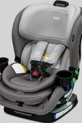 Britax Poplar Convertible Car Seat – Glacier Graphite front view
Poplar car seat rear-to-forward configuration by Britax
Britax car seat ClickTight installation system
Slim convertible car seat 3-across fit Britax