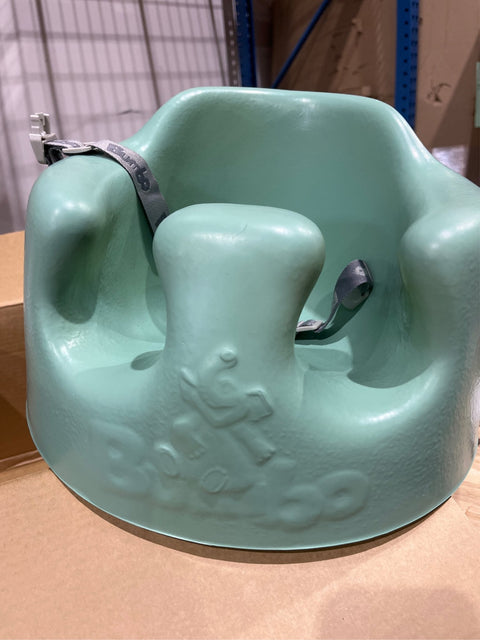 Bumbo Baby Infant Soft Foam Comfortable Support Wide Floor Seat with 3 Point Adjustable Harness for Ages 3 to 12 Months, Hemlock. USED - with | Sold by Uncle Wiener's Wholesale