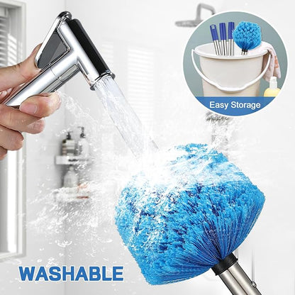 CALCHELE Cobweb Duster with Extension Pole 8FT – Washable Ceiling Fan & Spider Web Cleaning Brush with Stainless Steel Handle - Home products with | Sold by Uncle Wiener's Wholesale