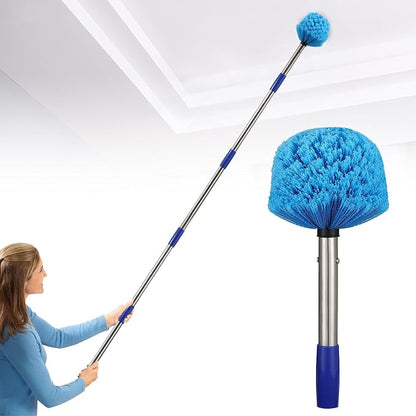 CALCHELE Cobweb Duster with Extension Pole 8FT – Washable Ceiling Fan & Spider Web Cleaning Brush with Stainless Steel Handle - Home products with | Sold by Uncle Wiener's Wholesale