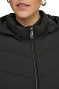 Calvin Klein womens Long Lightweight Hooded Puffer JacketDown Coat, size XS - with | Sold by Uncle Wiener's Wholesale